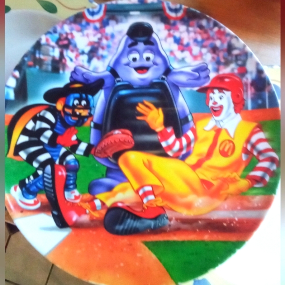Collectable McDonald's Baseball Plate